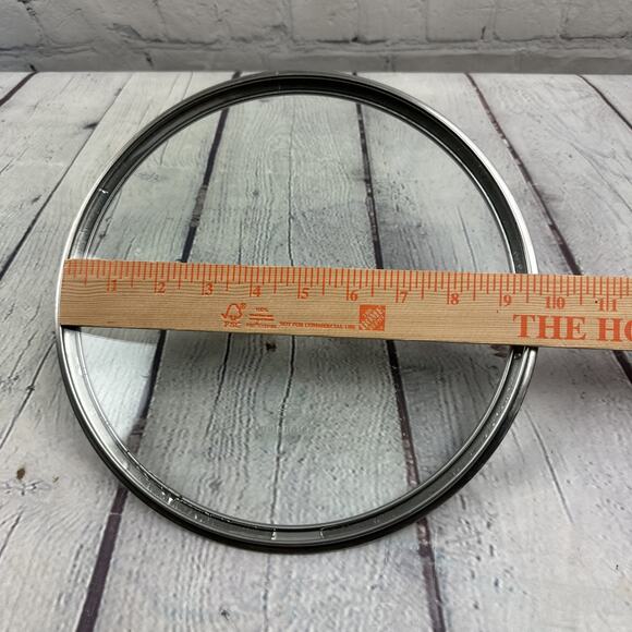 Calphalon Glass Replacement 9-1/2” Inside Rim, 10 1/4 “ Outside Rim Lid Only. - Picture 4 of 9